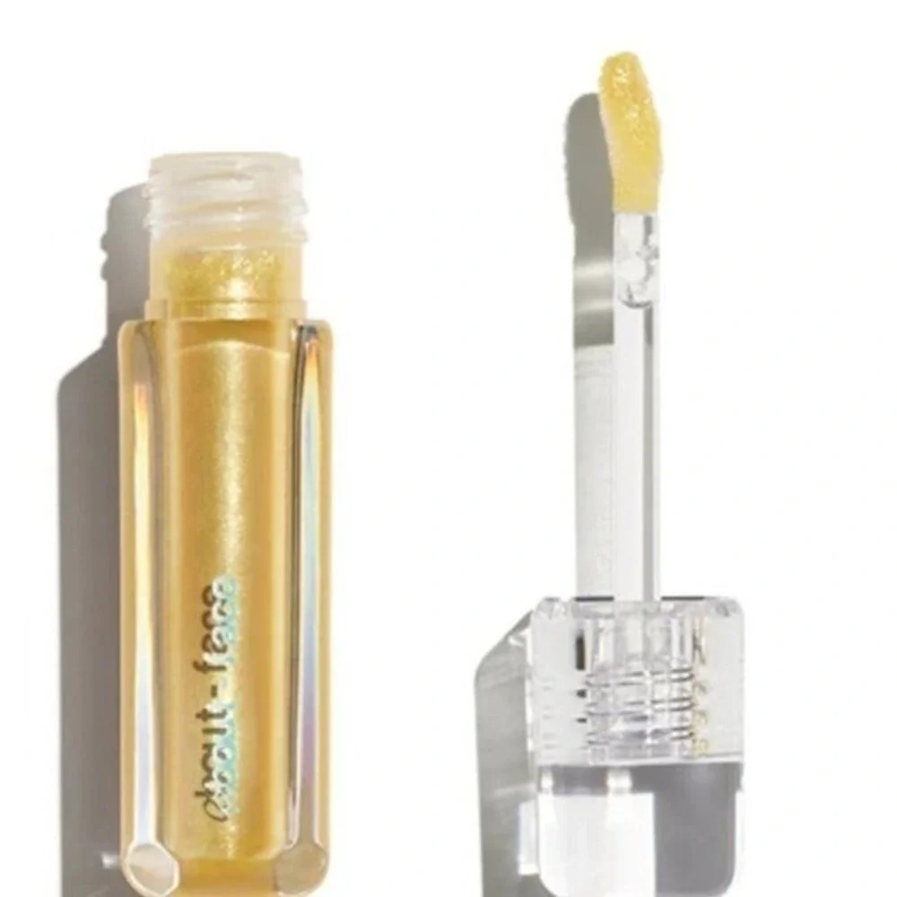 about-face‎ Light Lock Lip Gloss No Hard Feelings Gold Shimmer 6.3 mL NIB